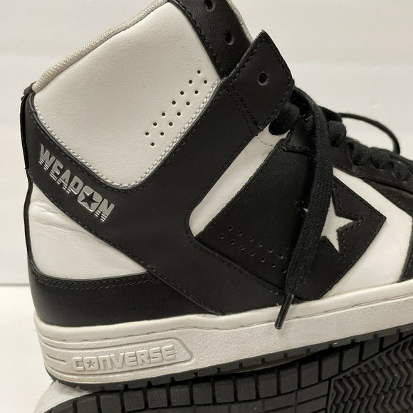 Converse Weapons Black and White Larry Bird Shoes Size 11 - Picture 3 of 7